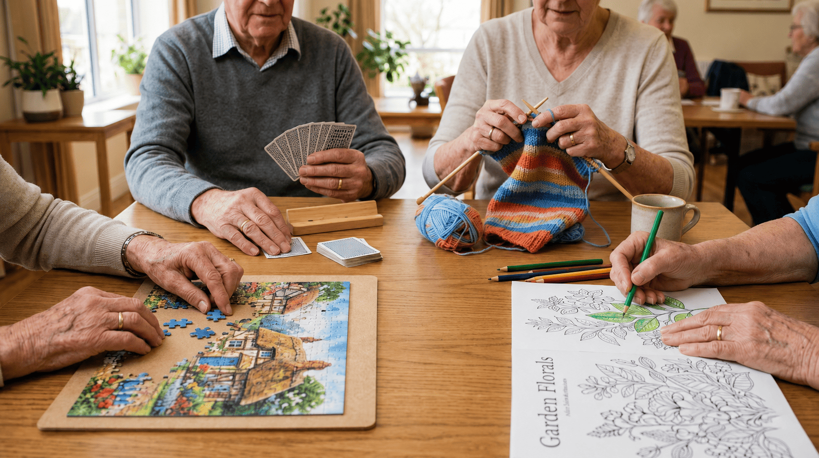 Atelier créatif et moment de partage entre résidents et encadrants